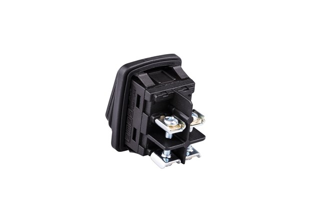 30*22mm Black Body 2NO w/o Illumination with Screw (0-I) Marked Black A54 Series Rocker Switch